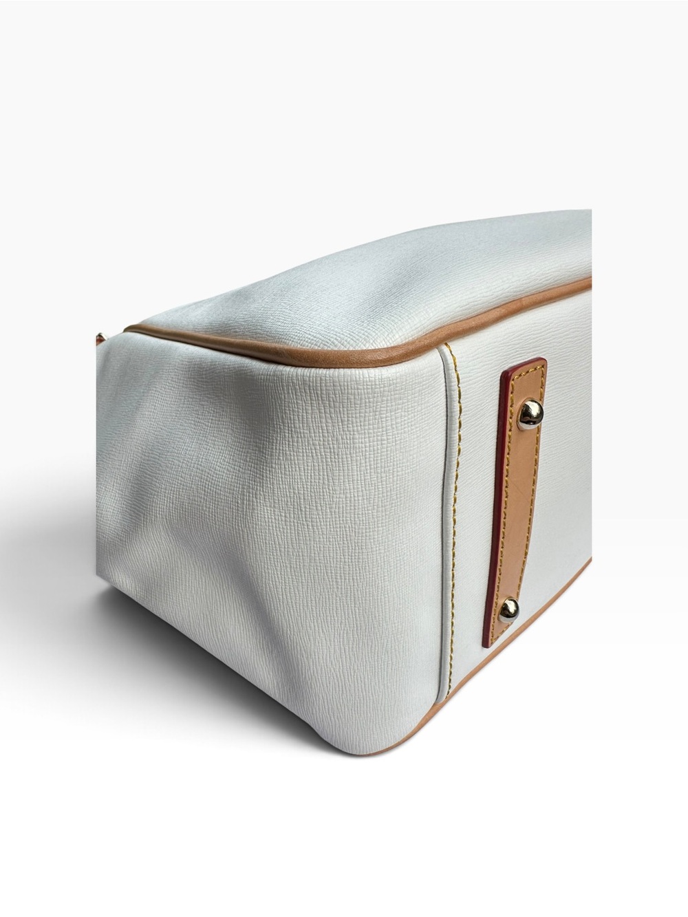 Dooney & Bourke Maddie Shoulder Bag with Tassel. White Saffiano Leather - Picture 8 of 16